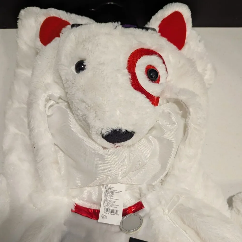 Target Bullseye Dog Toddler Jumpsuit Halloween Costume Hyde & EEK! 2T-3T NWT - Picture 3 of 10